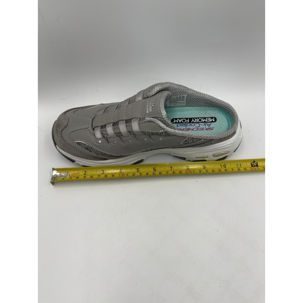 SKECHERS D'Lites Gray Memory Foam Low Top Slip-On Athletic Sneakers Women's 9 - Picture 9 of 13